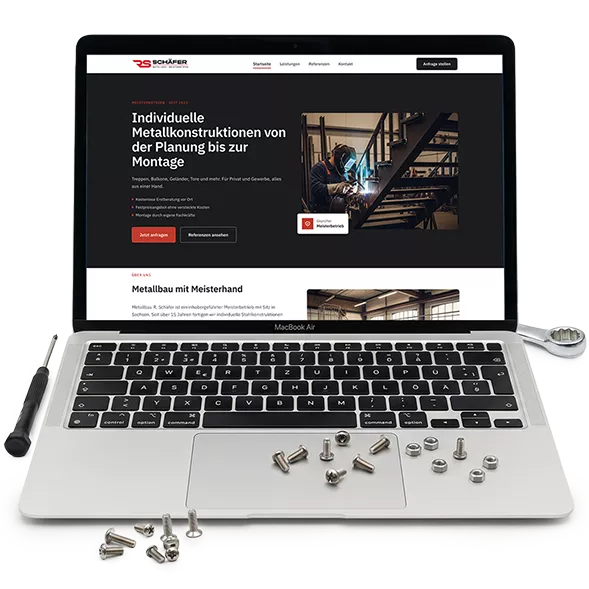 Website für Handwerksbetrieb